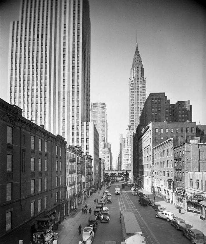 42nd street looking west from 2nd Avenue 1935