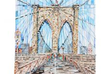 BROOKLYN BRIDGE | Watercolor Painting, New York