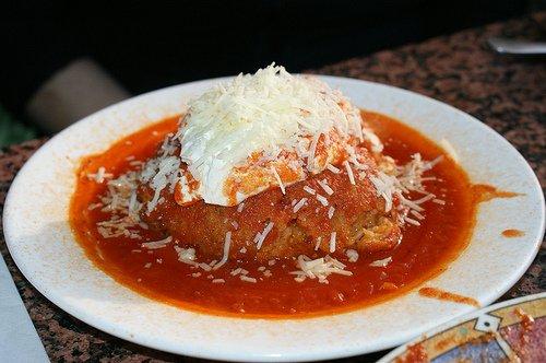 Fernandino's Aracina with tomatoe sauce