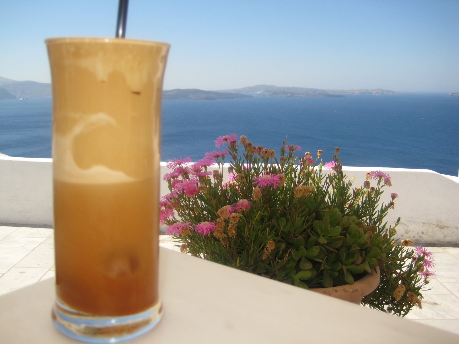 Instead of calorie infused frappucinno, Greeks sips on fantastically smooth Frappé to cool off