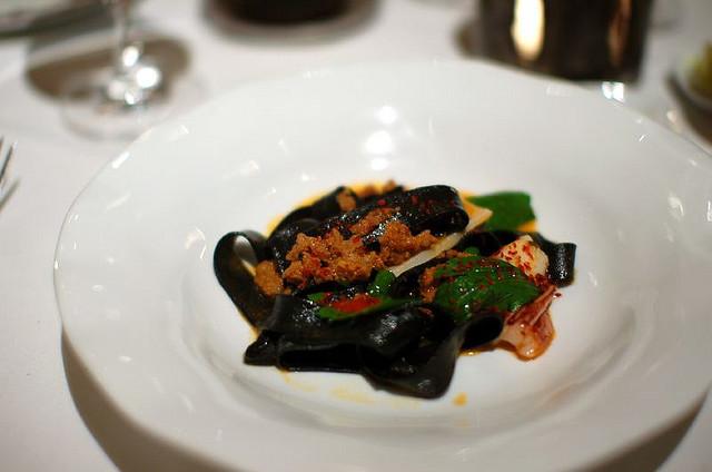 Squid ink Pasta with Lobster