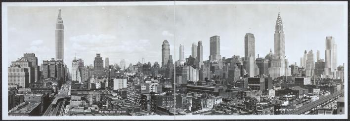 New York Skyline Early 1900