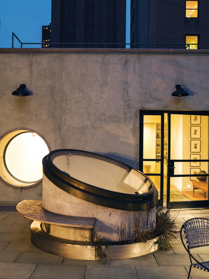 Loft with skylight