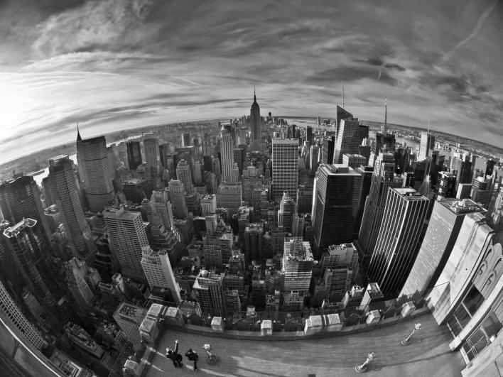 New York Fisheye - aerial