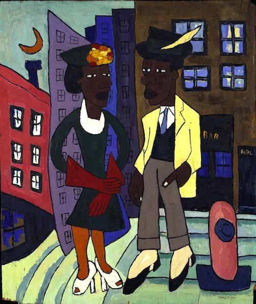 William H. Johnson's Street Life, Harlem (1939)