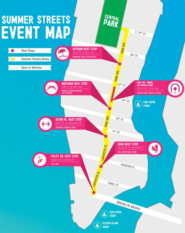summer street NYC 2013 map
