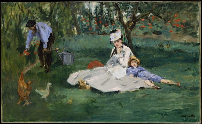 Monet Family at the Garden