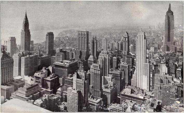 New York Skyline Early 1900