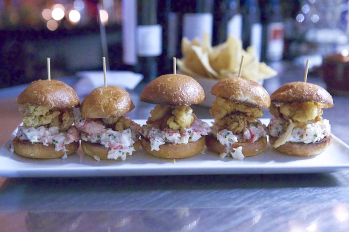 Clams and Lobster Sliders - The Clam