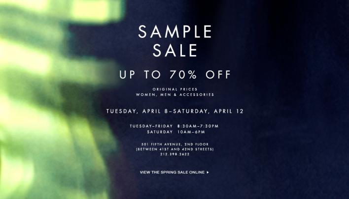 Elie Tahari Sample Sale