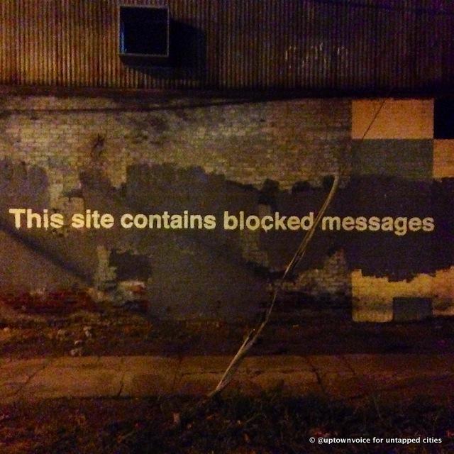 Day 27: “This Site Contains Blocked Messages” in Greenpoint