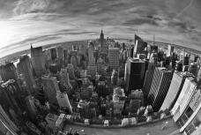 New York Fisheye - aerial